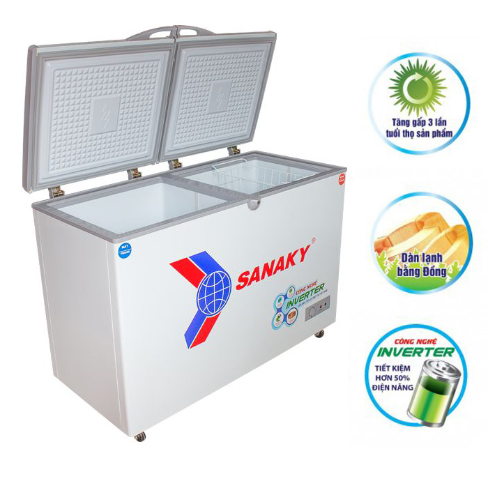 Tủ Đông SANAKY VH-5699W3 (2 chế độ đông+mát)